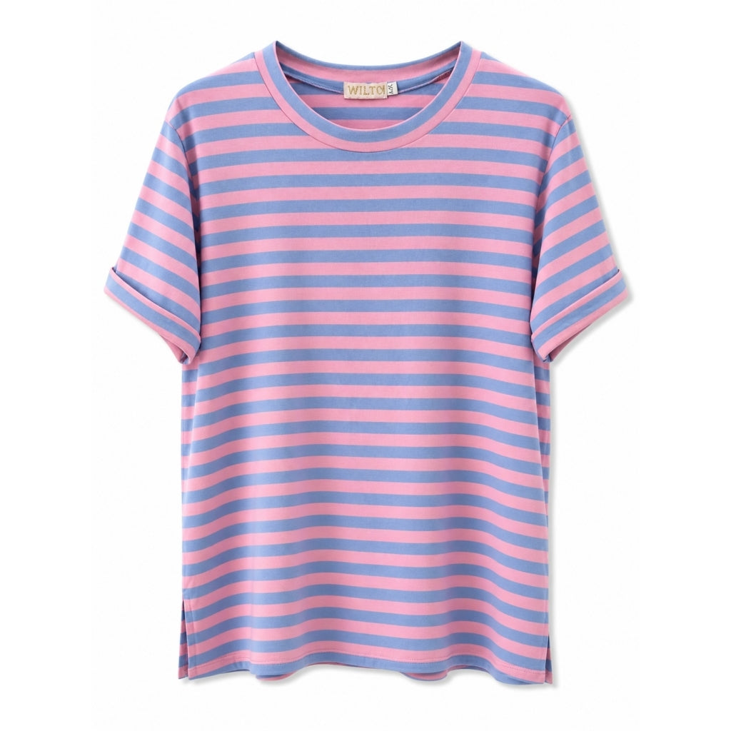 Aura stripe t-shirt short sleeve