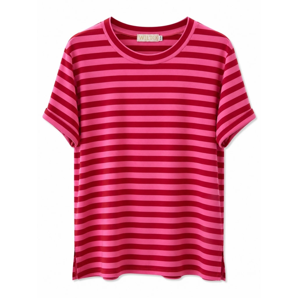 Aura stripe t-shirt short sleeve