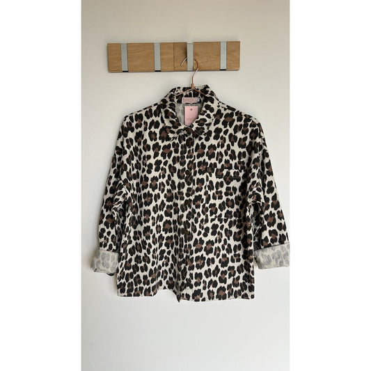 Overshirt in leopard print
