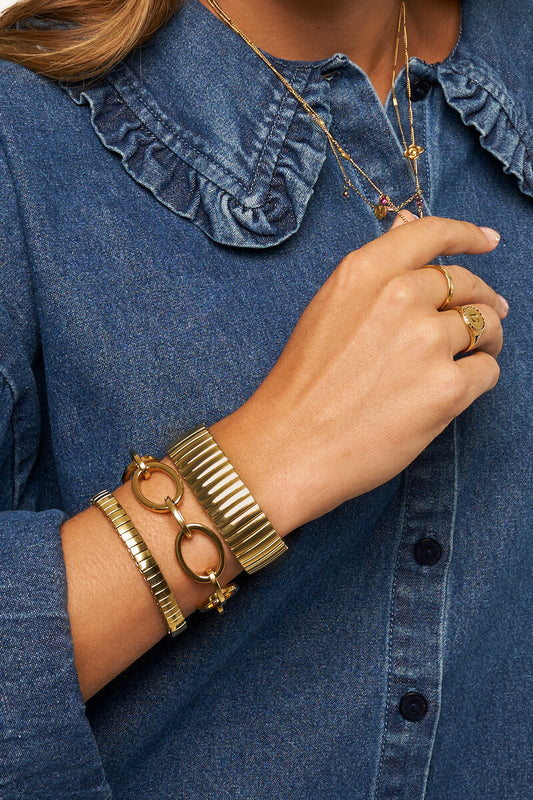 Elastic bracelet with stripes big