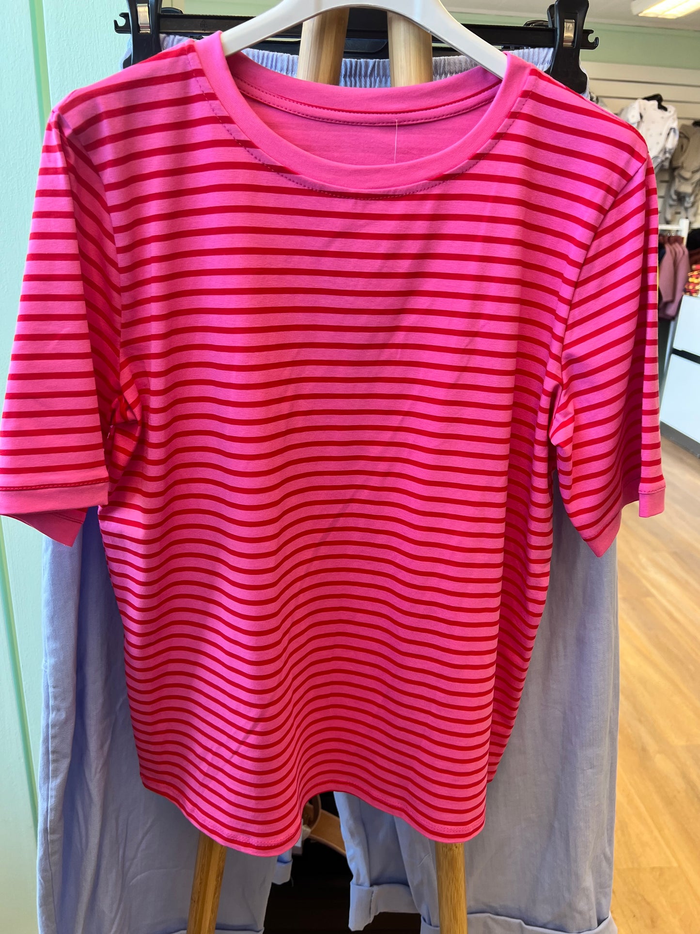 Stribet T-Shirt,