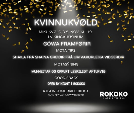 KVINNUKVØLD Í VÍKINGAHÚSINUM
