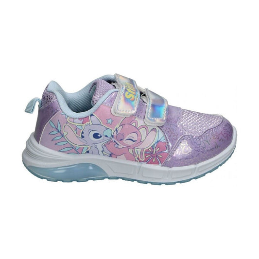 DISNEY® LILO & STITCH™ Lilla/sølv sneaker m/velcro og lys