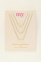 Necklace set 3 hearts