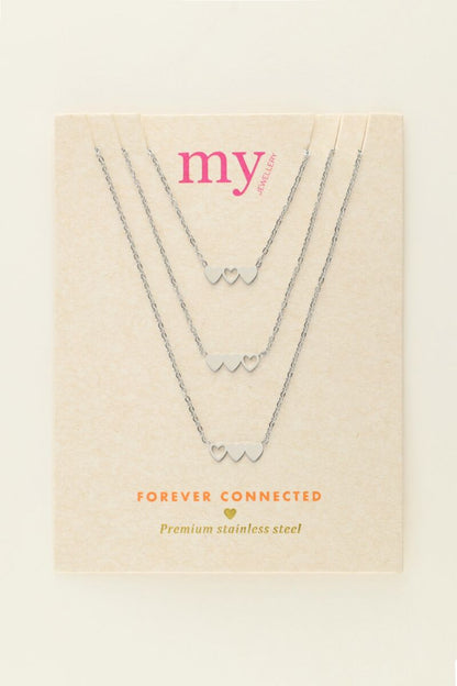 Necklace set 3 hearts