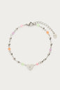 Bracelet pastel beads heart