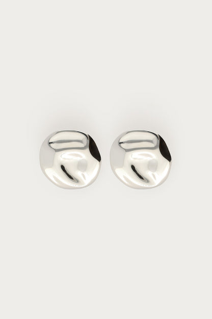 Earring round button