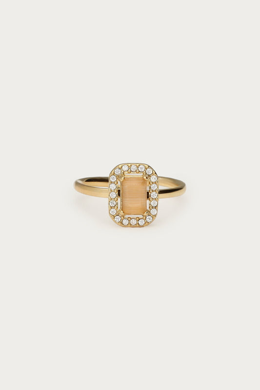 Ring vintage square gold