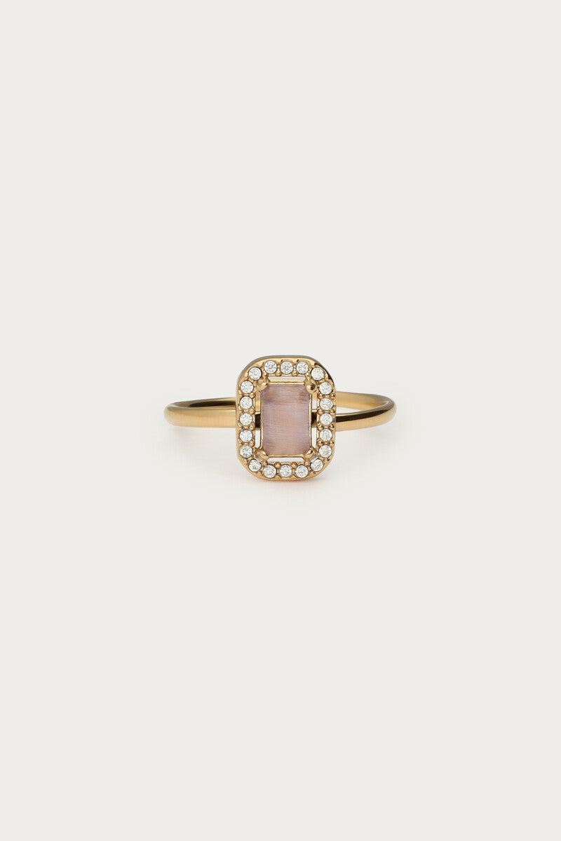Ring vintage square gold