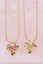 Necklace big flower beads flower