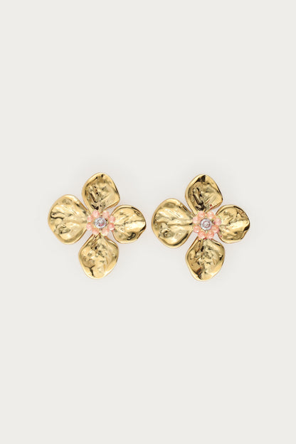 Earrings stud flower beads