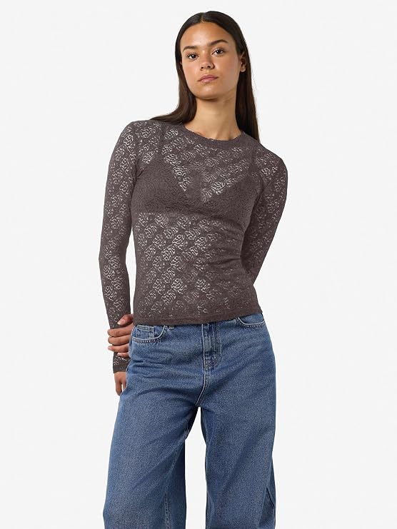 NMJUDITH L/S LACE TOP