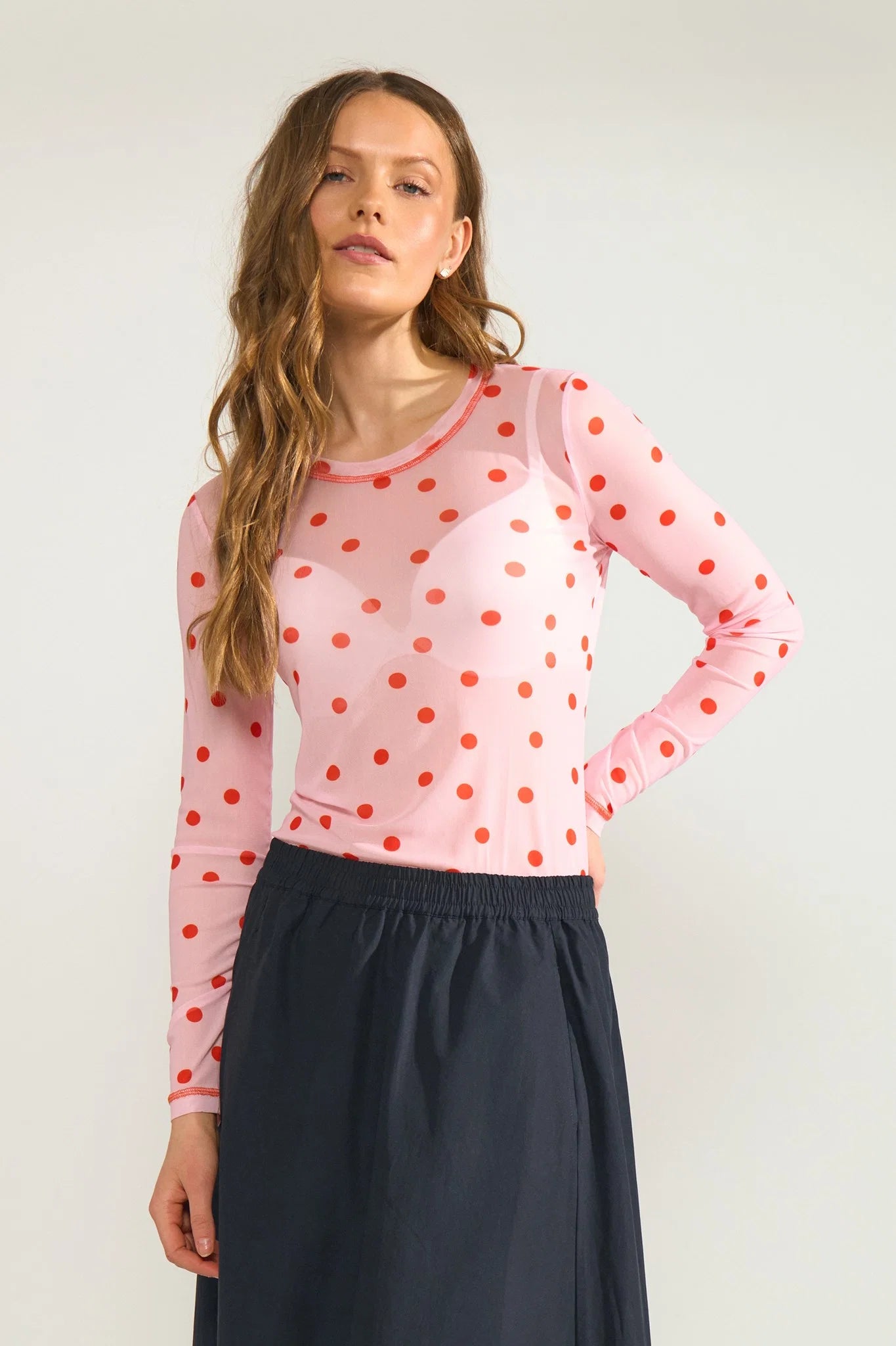 NUSINE MESH BLOUSE