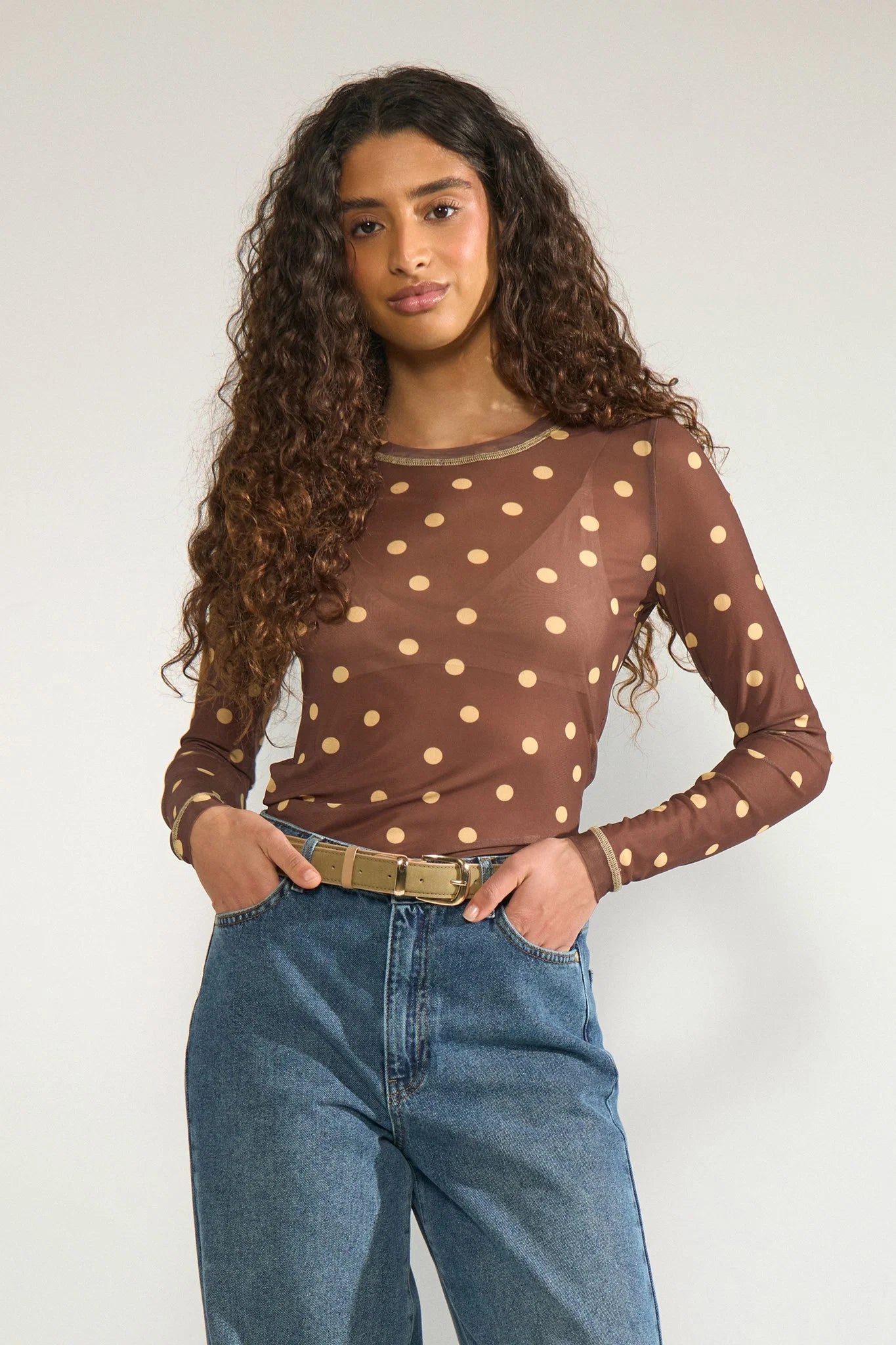 NUSINE MESH BLOUSE