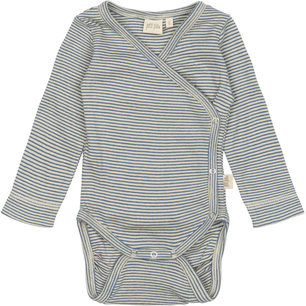 PPDian Body L/S fold over stripe NB NOOS