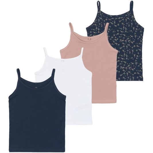 TNGirls Basic Strap Top Multi 4-Pack