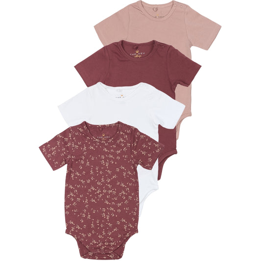 TNSBBaby Girls Basic S_S Body Multi 4-Pack