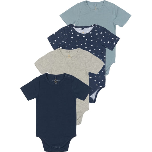 TNSBBaby Boys Basic S_S Body Multi 4-Pack